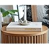 Kigan Home Set Di 3 Libri Decorativi In Finto Lino – Nero Ossidiana – Con Ghirlanda Di Perline