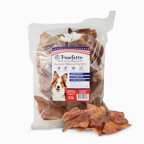 Premium Natural Whole Pig Ears Easily Digestible Non Rawhide Dog Chews Long Lasting Treats, Snacks for Dogs (Pack of 25) Premium Natural Whole Pig Ears Easily Digestible Non Rawhide Dog Chews Long Lasting Treats, Snacks for Dogs (Pack of 25)