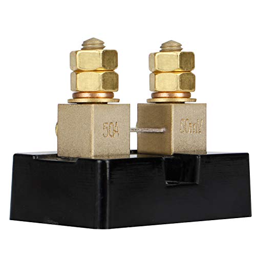CG 50A 50mV Ampere Electrical Digital DC Current Shunt Resistor for amp Panel Ammeter Current Measurement Tester Gauge…