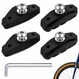 2 Pares Zapatas de Freno para Bicicleta de Carretera 50 mm, para Frenos de Llanta en Bicis de Carretera y Gravel