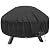SHINESTAR Round Fire Pit Cover for 22-32 Inch Fire Pit - Waterproof and Windproof, with Straps and Built-in Vents, 32 Dia x 13.5 H, Black
