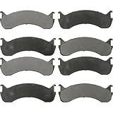 HZGEBTECH Front and Rear Automotive Replacement Brake Pads Set fits Sterling Truck Acterra 7500
