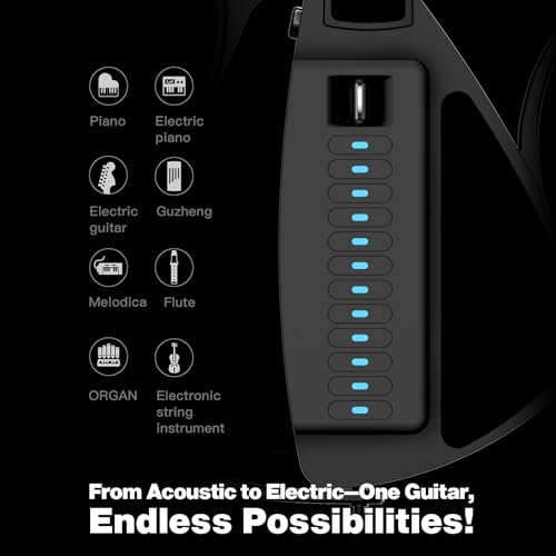 Image of Enya CYBER-G Stringless Smart Guitar,Portable Foldable Travel Guitar with App-Controlled Chords,Hundreds of Instrument Sounds, Built-In Speaker & Drum Machine,Quick-Learn for Adults /Beginners