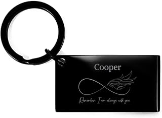 Keepsake Cooper Long Distance Gifts, Cooper Remember I am always with you. Cancer Survivor Recovery for Cooper Keychain Celebrate Sobriety Birthday Gifts