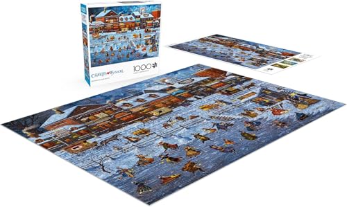 Buffalo Games - Charles Wysocki Bostonians and Beans - Puzzle de 1000 piezas | Arte de Charles Wysocki, acabado foil, tamaño 26.75 x 19.75 in, incluye póster, cartón reciclado, caja para exhibición miniatura 4
