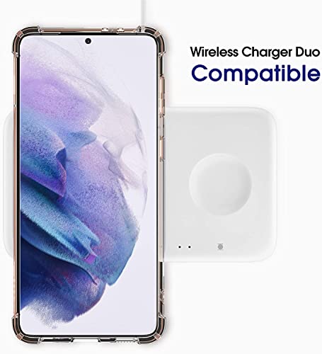 Galaxy S21 Case Crystal Clear Shockproof Bumper Protective Cell Phone Back Cover For Samsung Galaxy S21 5G Transparent Tpu Slim Fit Flexible Skin For Men Women Boy Girl Rubber Silicone 4 Corners #TOP6