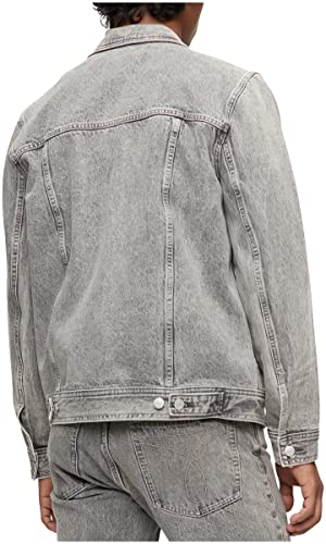 Calvin Klein Men's Palmer Grey Utility Trucker Jacket, Extra Extra Large #TOP1