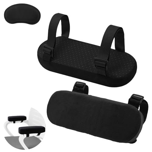 2 pcs Almohadilla para reposabrazos, Cojín para Reposabrazos de Sillas Antideslizante Ergonómica Fundas Reposabrazos Acolchado para Silla de Oficina