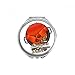 Traditional Singapore Chili Crab Hand Compact Mirror Round Portable Pocket Glass