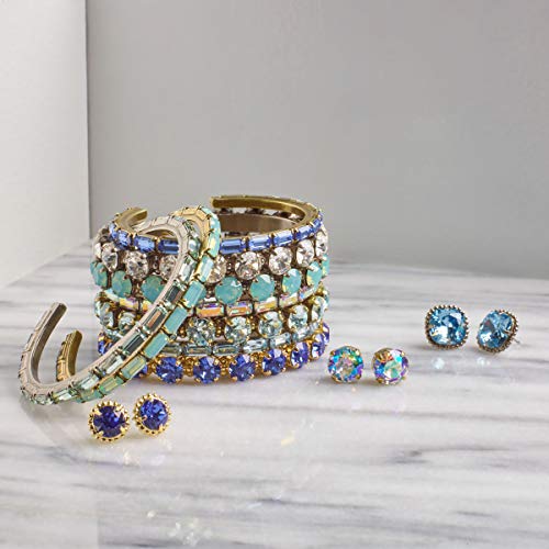 Sorrelli Riveting Romance Cuff Bracelet, Antique Silver-Tone Finish, Crystal #TOP1