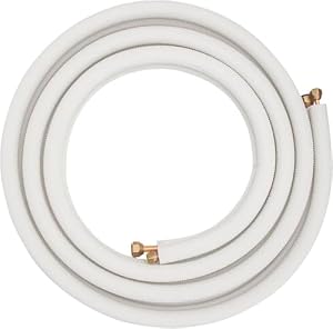 Tuyau de Cuivre Tube en Cuivre pour Climatiseur 1/4 & 3/8 Pièce de Climatisation Split 3 meter