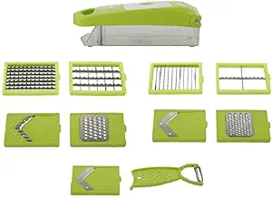 Plastic 2 in 1 Multi-Purpose Vegetable and Fruit Hand Chopper, Cutter