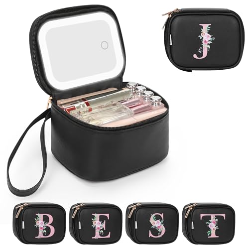 Relavel Mini Makeup Bag with Led Mirror, Graduation Gifts for