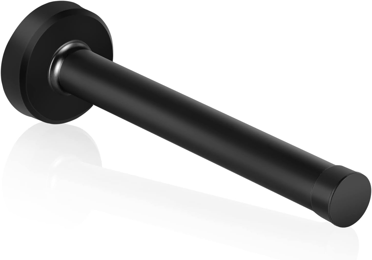 Door Stops, 150mm/6Inch Long Door Stopper Black Door Stops Wall Mounted