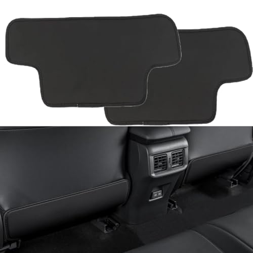 KOKATO 適合トヨタ カローラクロス 10系(2021年9月〜) 専用設計 キックガード シート バック マット キックガード レザー 後部座席シートバックプロテクター 内装 汚れ防止 取付簡単 刺繍ロゴ 引っかき傷対策