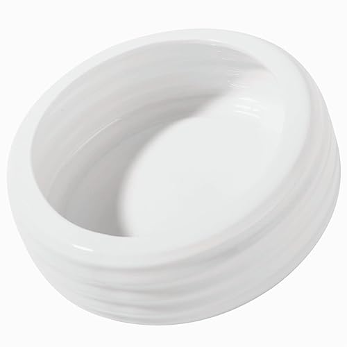 Reptile Food Bowls Ceramic Round Reptile Water Food Dish, Pet