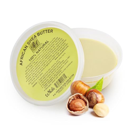 RA COSMETICS RA Cosmetic's 100% Natural Unrefined Yellow Shea Butter – Pure African Luxury for Skin & Hair - Sourced from Ghana - 16oz Jar