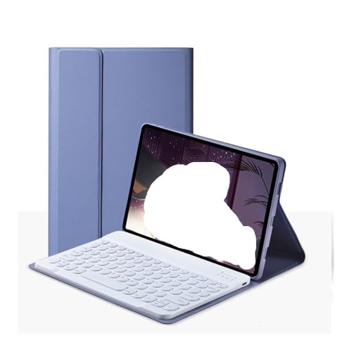 Clavier QWERTY Lenovo Xiaoxin Pad Pro 12.7 2025 étui protection cuir violet