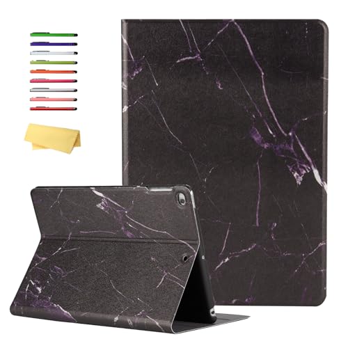 UUcovers �P�[�X Apple iPad ��7���� 10.2�C���` 2019/iPad Air 3 ��3���� 2019/iPad Pro 10.5 2017�p �X�}�[�g�X�^���h PU���U�[ �t�H���I�J�o�[ �y���V���z���_�[�t�� [�����E�F�C�N/�X���[