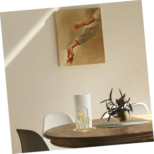 Soporte de cocina de diseño rústico en forma de árbol portarrollos para encimeras 6