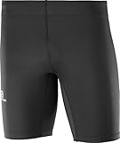 Contenido: 1x Salomon Shorts ajustados para running de hombre, AGILE TIGHT, Tejido: Tejido de punto, Color: Negro, Talla: M, L40205400