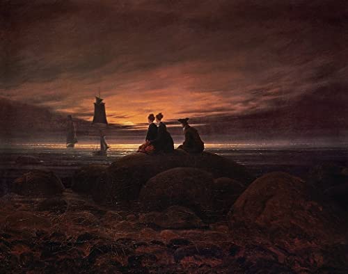Affiche la lune se lève sur de Caspar David Friedrich pour créer un cocon dans votre chambre