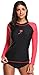 Attraco womens rash guard shirt rash guard swimwear swimsuit tops swim shirts m