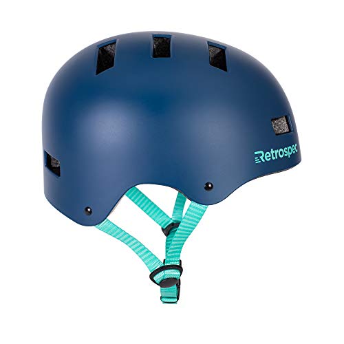 Retrospec Dakota Bicycle / Skateboard Helmet for Adults - Commuter, Bike, Skate, Scooter, Longboard & Incline Skating - Impact Resistant & Premium Ventilation- Matte Midnight Blue