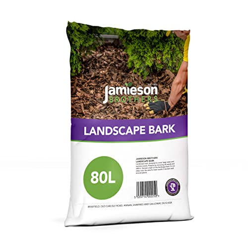 Jamieson Brothers Landscape Bark 80L bag - Suitable For Use When Landscaping Garden Areas and Is...