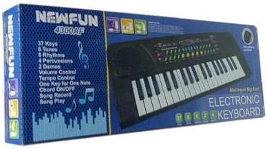 BIGFUN (New Fun) 37 Key Piano Keyboard Toy with Recording and Mic and Mobile Charger Power Option Battery Operated,Plastic,multicolor