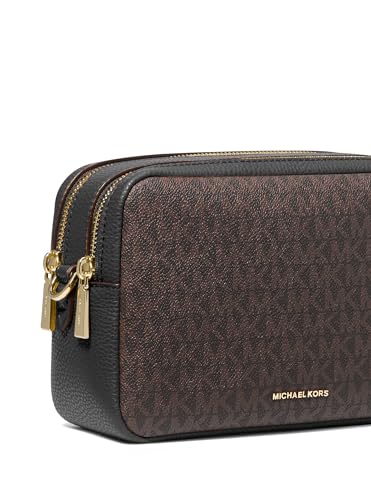 Image of Michael Kors Bryant Medium Double Zip Chain Camera Crossbody Bag