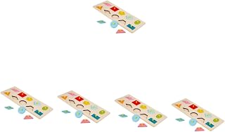 TOYANDONA 5 Conjuntos De Brinquedos Geométricos Brinquedos De Desenvolvimento Cérebro Brinquedos Montessori Brinquedo Matemático Montessori Brinquedo Educativo Precoce Crianças Brinquedo