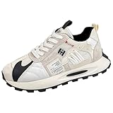 Turnschuhe Herren, Bequem Fashion Freizeitschuhe Dicke Sohle Walkingschuhe Leichte Sportschuhe...