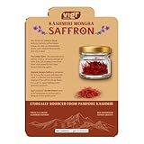 Vigr Single Origin Kashmiri Mongra Saffron (Kesar) - Farm Direct from Pampore, Lab Tested & AYUSH Certified, Grade A++, 100% Pure Handpicked Threads, Highest Crocin Content (1g (0.035 oz))