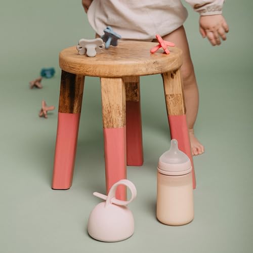 Suavinex, Chupeta Todo Silicone, para Bebés 6/18 Meses, com Tetina Fisiológica Sx Pro, Super Macia e Flexível, Ideal para Dormir, Respeita o Desenvolvimento Bucodental, Colour Essence, Rosewater