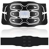 Electroestimulador Abdominal – Cinturón de entrenamiento abdominal lavable , hombres y mujeres