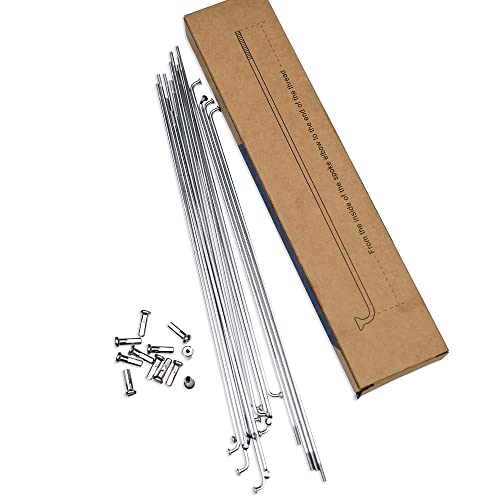 Bavel 36Pcs Stainless Steel Spokes Mountain Bike Spokes Mtb 281Mm W/Nipples (281) #TOP12
