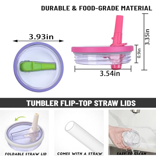 Stanley 40oz Quencher Tumbler - 2 Replaceable Flip Straw Lids, Leak Proof, PCTG (Honeydew & Ultra Blue)