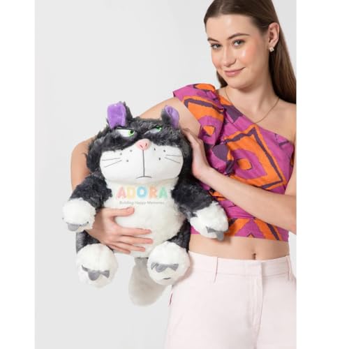 Image of ADORA Funny Lucifer Cat Doll Plush Toy, 50cm, Bad Cat Pillow, Birthday Gift for Girls Stuffed Animal Soft Toy