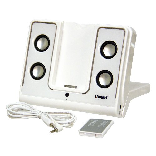 iSound Foldable 4X Glow Portable Speakers for iPod and MP3 Players