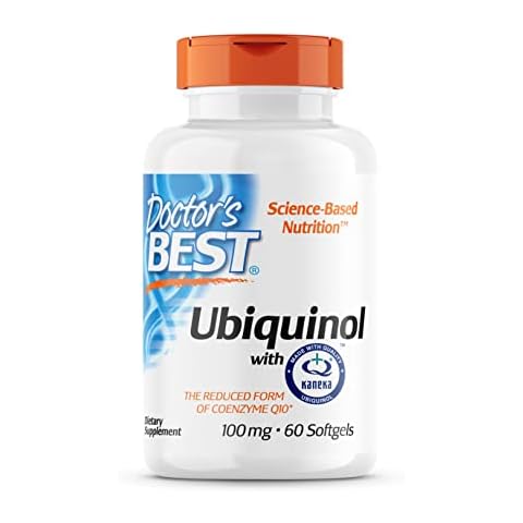 Doctor's Best, Ubiquinol mit Kaneka, Coenzym Q10, 100 mg, 60 Weichkapseln, Hochdosiert, Laborgeprüft, Sojafrei Cover