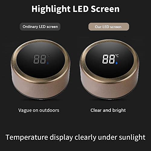 21 Oz Coffee Thermos, Smart Coffee Bottle, Led Temperature Display Tea Infuser Bottle, Sports Water Bottle, Double Wall Vacuum Insulated Water Bottle, Stay Hot Or Cold For 24 Hours #TOP3