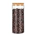 Luxtea Glass Jar Borosilicate Canister 34oz with Cork Stopper Lid, Airtight Container Cookie Candy Spice Tea Cereal Storage