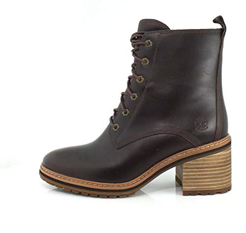 Timberland Women's Sienna High Waterproof Side Zip Boot Fashion, Dark Brown Full Grain, 6 M Us #TOP17