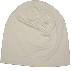 ICSTH Unisex Cotton Beanie Soft Sleep Cap Street Dancer Watch Hat (Beige)