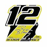Rico Industries NASCAR Racing Ryan Blaney Shape Cut Pennant - Home and Living Room Décor - Soft Felt EZ to Hang