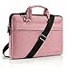 DOMISO laptoptasche 14 zoll, laptoptasche für 14 Zoll HP Lenovo Dell XPS 15, für 15 zoll MacBook Air M4 M3 M2/MacBook Pro, Wasserabweisende laptop hülle 14 zoll, laptop hülle mit Schultergurt, Rosa