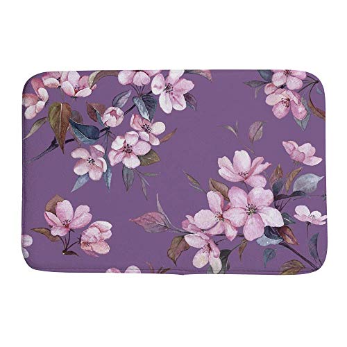 Tapis de bain mémoire de forme antidérapant violet CHEHONG - 2