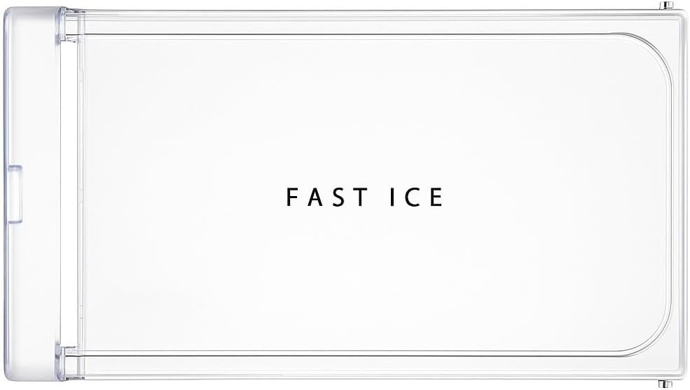 DEXURIES Glossy Crystal Clear Freezer Door ICE Cooling for Whirlpool Direct Cool Single Door Fridge/Refrigerator (Round Lock) Match Size & Shape (Whirlpool Gen-Y Fast Cool)