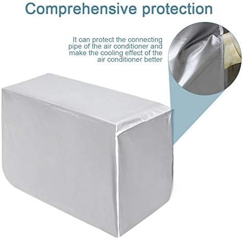 Canyita Air Conditioner Cover, Waterproof Sunscreen, Polyester Material, Silver Color, 3 Sizes Available, #1 - Image 4